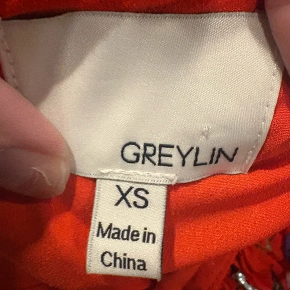 Greylin Floral Mini Halter Dress - Picture 4 of 5